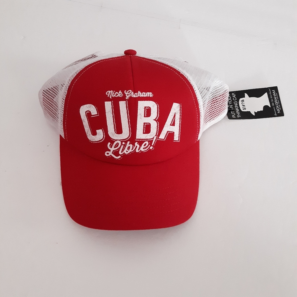 Nick Graham Red Sport Bibbed Cap Hat